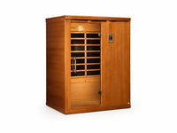 Madrid Elite 3 Person Low EMF Infrared Lighting Home Sauna — Studio Shot